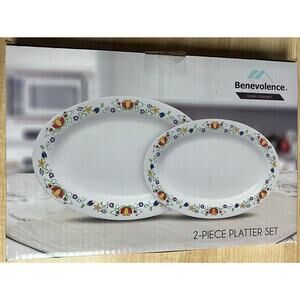 Benevolence Floral Platter Set